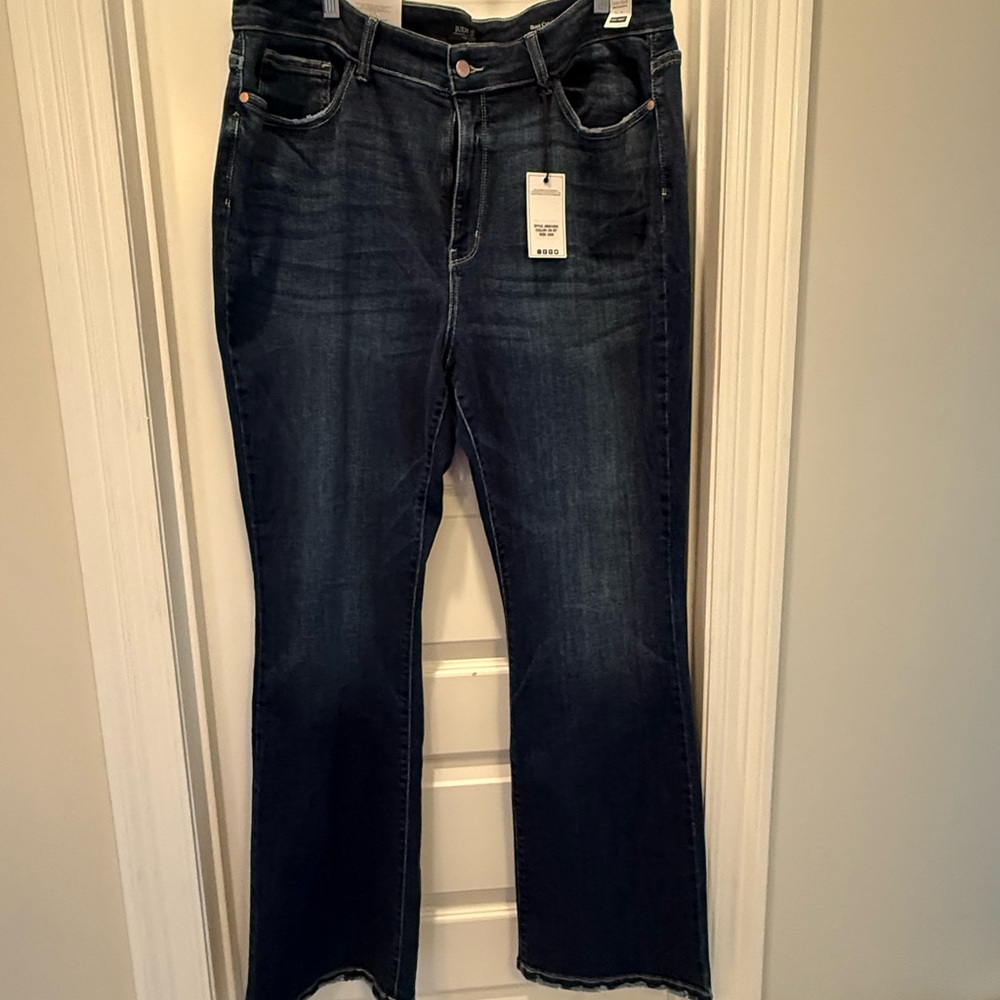 Judy Blue Flare Wide Leg Blue Jeans